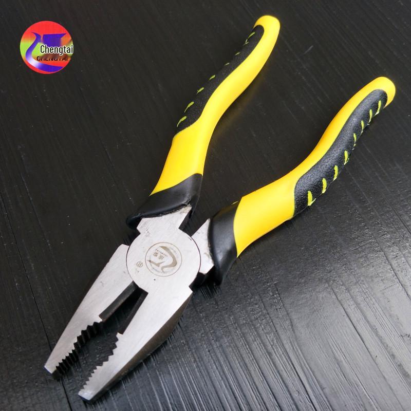 Chengtai 8-Inch Carbon Steel Wire Cutters with Plastic Handles Tiger Stripe Handle Wire Cutter 6-inch, 15/box