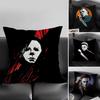 MMichael MMyers Horror Movie Cushion Cover Pillowcase Ultra Soft Skin Friendly Fabric Cloud Like Comfort Concealed Zipper