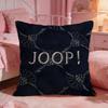 JJoopS Brand Classic Logo Cushion Cover Premium Comfort Reversible Pillow Cove Two In One Design For Any Room  Car Interior