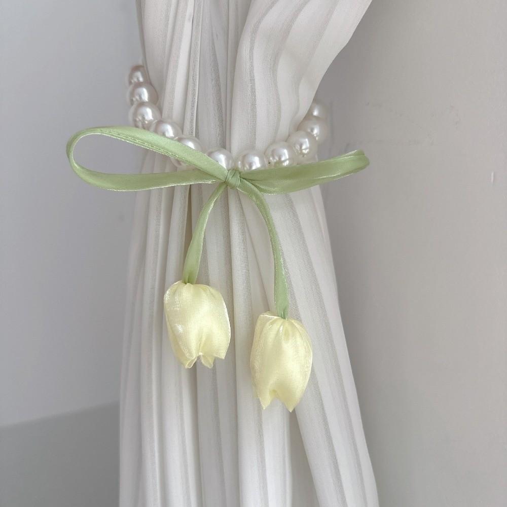 Tulip-Shaped Tulip Curtain Straps Magnetic Curtain Buckle Creative Drapery Holders  Home Decor