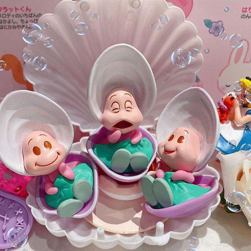 Cheap 3Pcs/Set Kawaii Alice in Wonderland Young Oyster Baby Action
