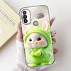 For Motorola Moto E20 E30 E40 E22 E22s E22i Phone Case Back Cover Soft Matte Silicone Slim Fundas Lovely Panda Rabbit Flower