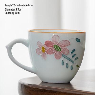 Shangqi Hand-painted Underglaze Ceramic Teacup