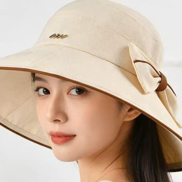 Shade Bucket Hat Women'S Summer 2026 Face Protection Uv Versatile Big Brim Basin Hat Sun Protection Hat