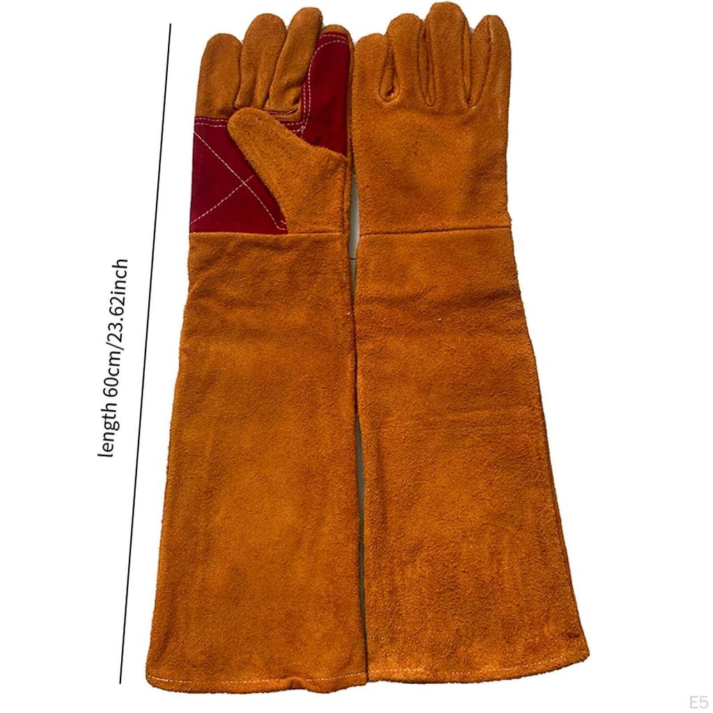 23.6 inch Animal Handling Anti Bite Gloves Welding Glove for BBQ