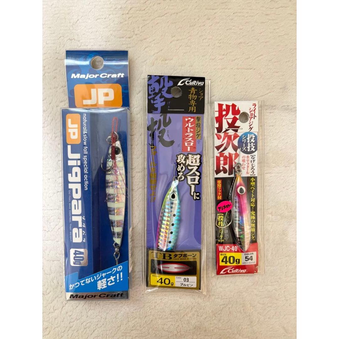 Used Metal jig 3 piece set 40g new unused item