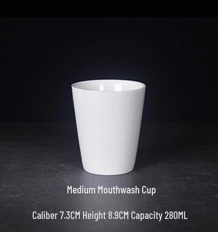 

Pure White Thickened Ceramic Tea Cup
