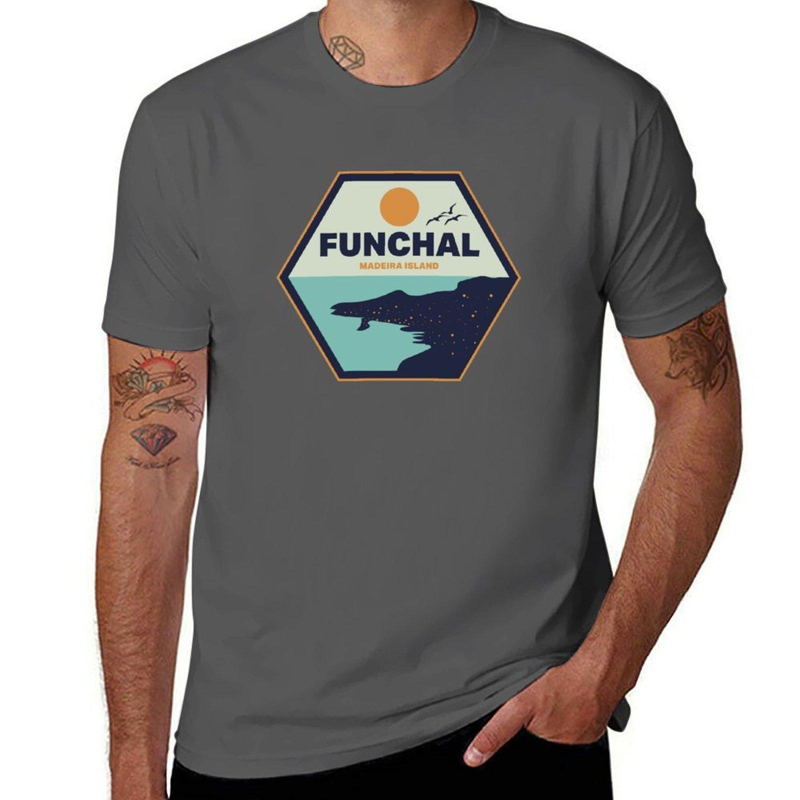 

Funchal Madeira Island TShirt cotton t shirt man cotton t shirts man 100 TShirt 4XL
