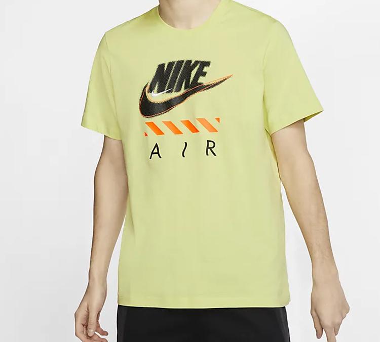 Nike Eingesetztes T-Shirt Herren Helles Limettengrün CT6533-367