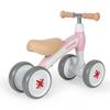 Porteur Qplay Hopps 4 Roues 50x23x40 Cm Rose - DEVESSPORT - Siège Rembourré - Roues En Caoutchouc