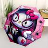 1pc Spider Man Hello Kitty Automatic Folding Umbrella - 3 Folding Design, Vivid Cartoon Pattern, Suitable for Outdoor Activities, A Gift for Fans In A