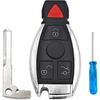 Autofernbedienung Schlüsselhülle für Mercedes Benz A B C E-Klasse W203 W204 W205 W210 W211 W212 W221 BGA Nach Baujahr 2000 (4B)