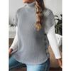 Womens Winter High Neck Knit Vest Sleeveless Cardigan With Button Detail Casual Streetwear Top
