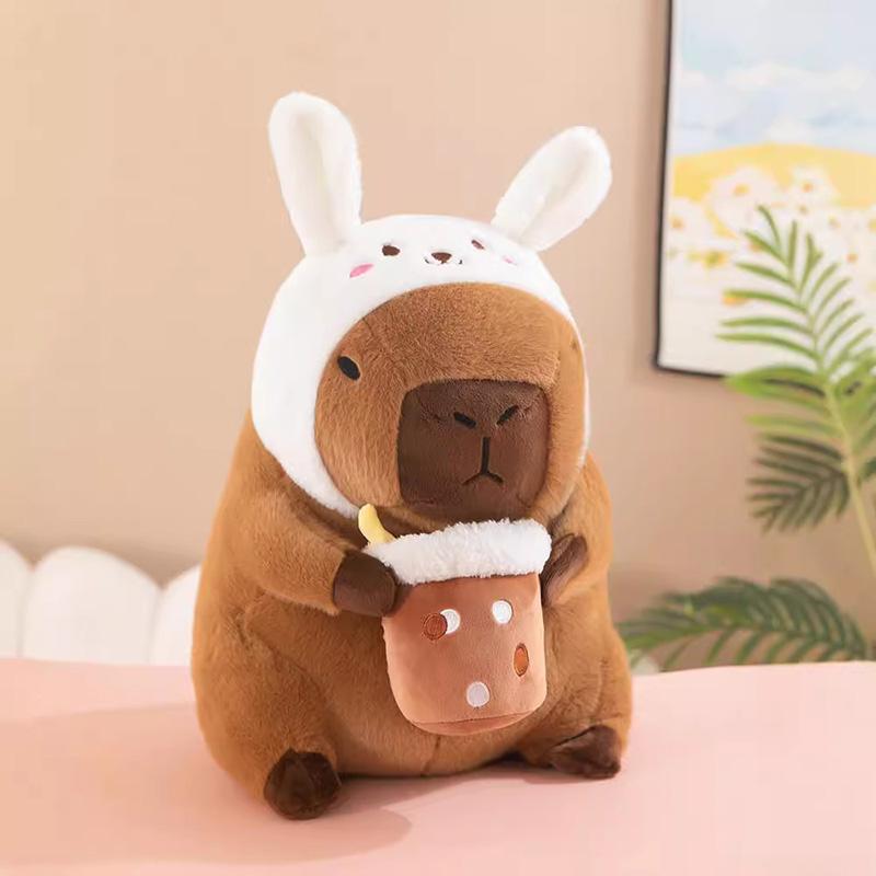 30CM Capybaras Stuffed Animals Doll Capibara Cosplay Bread  Unicorn Dinosaur Plush Toy Room Decoration Sofa Plush Pillows