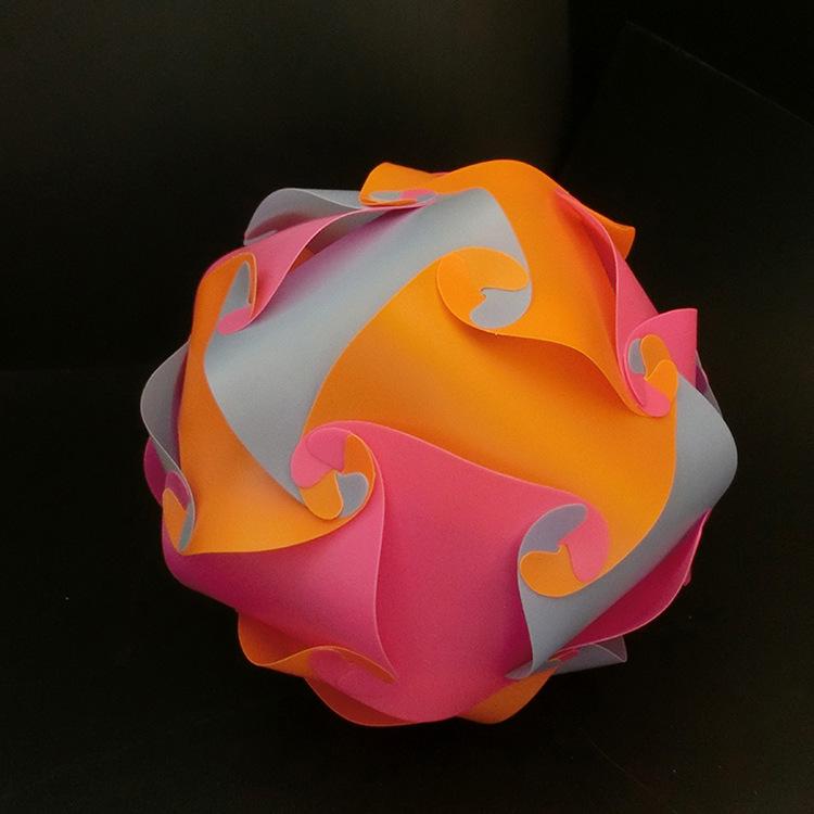IQ Puzzle Sphere: DIY Colored Lampshade Lighting Accessories