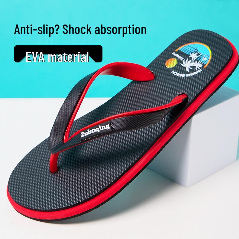 EVA Herren Rutschfeste Outdoor-Flip-Flops: Geruchshemmende, verschleißfeste, stoßdämpfende Strandsandalen