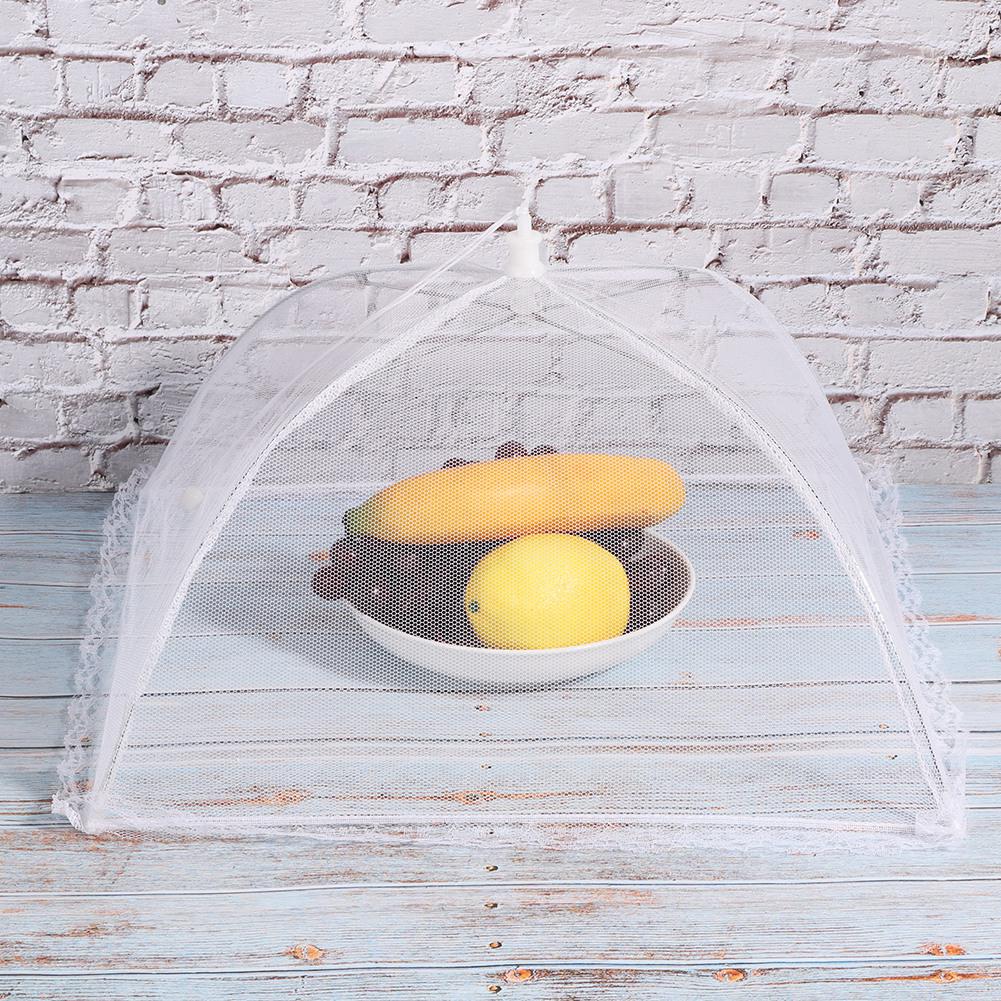 Foldable Household Food Umbrella Washable Mesh Food Cover Anti Fly Net Tent Kitchen Gadgets