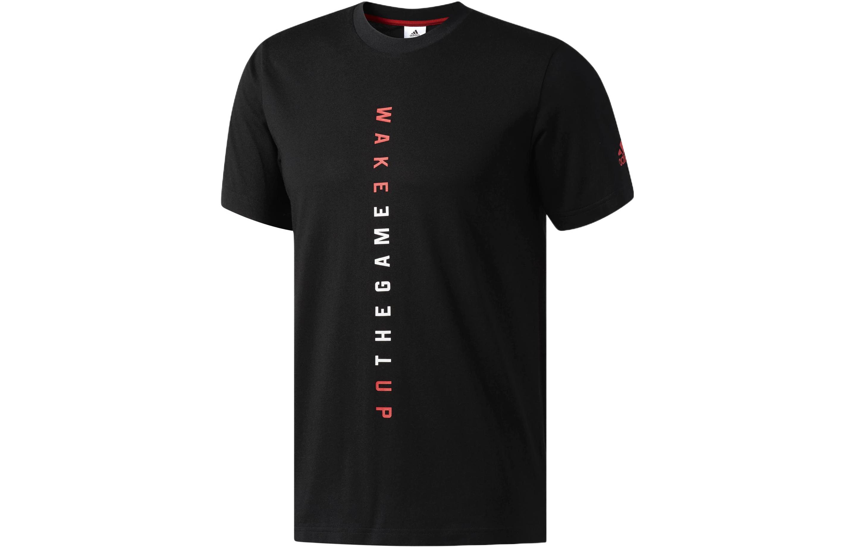 

Adidas T Shirts Men s Black Crew Neck Moderate Straight Fit CV8506 L