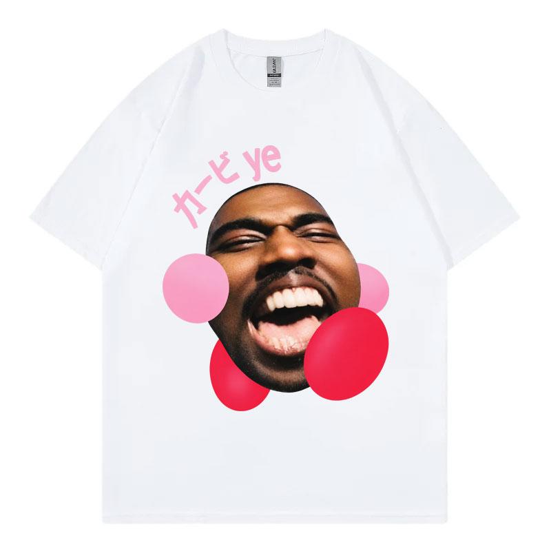 Rapper Kanye West Funny Meme Graphic T Shirts Unisex Unisex Hip Hop Vintage Short Sleeve TShirts Fashion Casual 100Cotton TShirt
