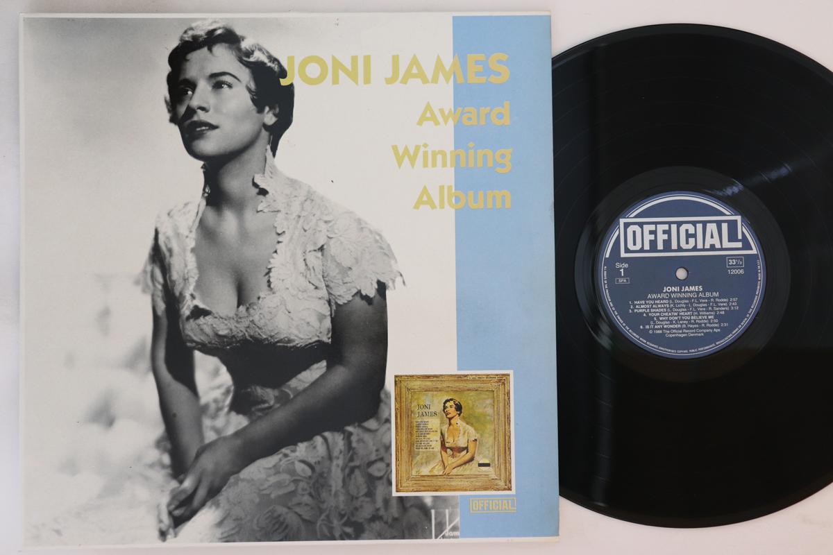 

LP Record JONI JAMES - Award Winning Album 12006 OFFICIAL 1988 Denmark Pop Used