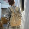 Mochila Leve de Nylon para Viagem Moda Feminina Simples Moda Bolsa de Ombro para o Dia a Dia Mochila Saco de Lazer