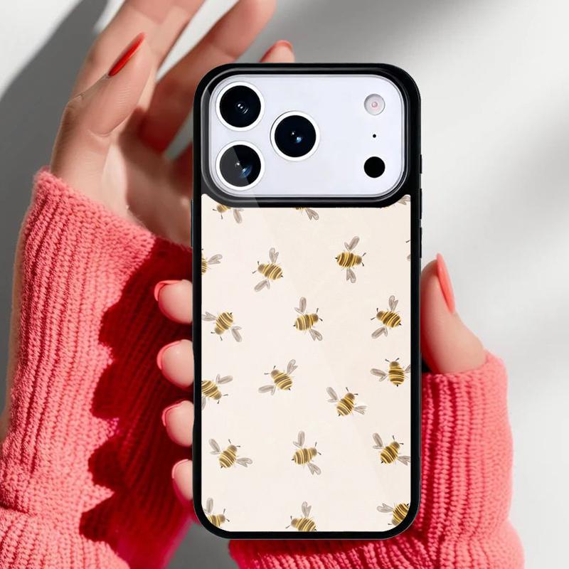 Bienen Handyhülle für iPhone 17 16 15 14 13 Pro Max Rückabdeckung für 12 11 Pro Hülle