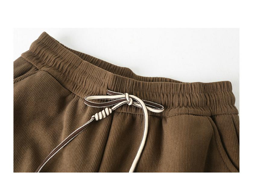 Mom's High-Waisted Tapered Pants - Plus Velvet, Midweight, Casual, Spring-Fall, Winter Wear