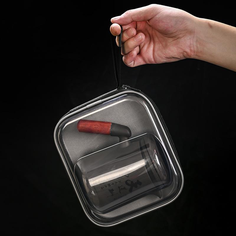 Travel tea set Portable outdoor camping Travel tea drinking equipment Accompanying express cup One pot of six cups