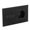 Multifunction Smart Wall Switch with Socket WiFi Switch Socket for Tuya  95?/AC 10A