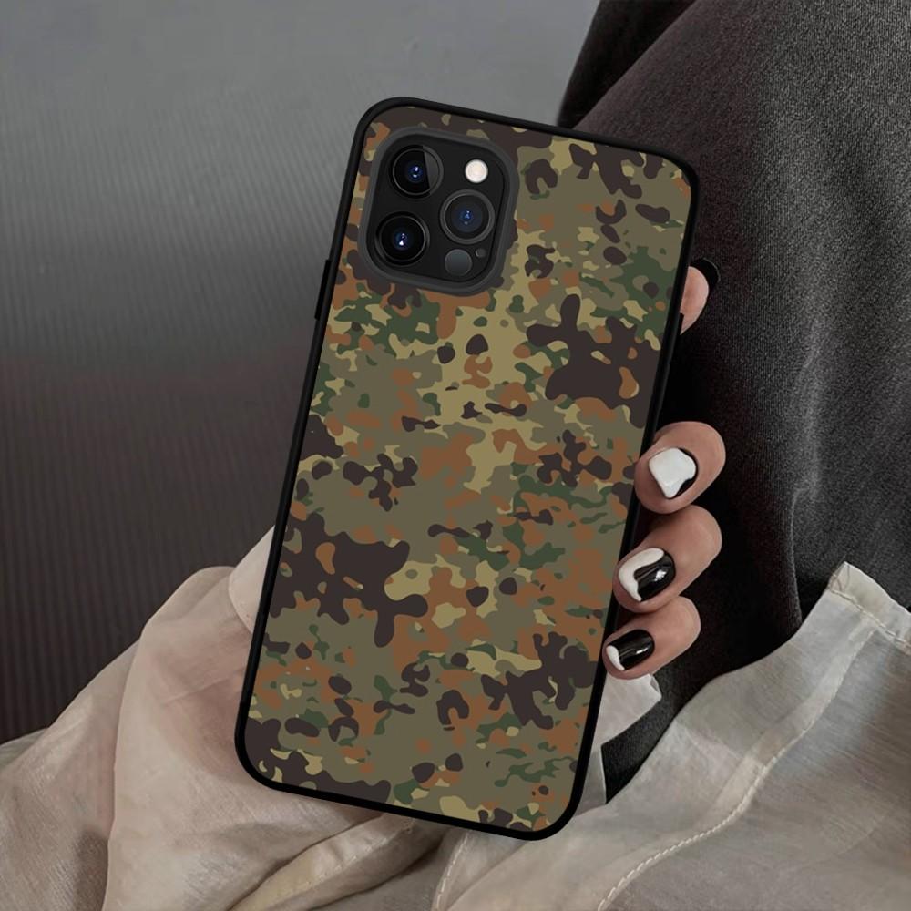 Camouflage Camo Military Army Phone Case Silicone Soft For 15 iphone 14 13 12 11 Pro Mini XS MAX 8 7 6 Plus X 2020 XR Shell