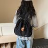 Tote Bag Women's Drawstring Backpack Large Capacity Lightweight Commuter Portable Shoulder Bag