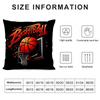 Basketball Sport Cushion Cover Pillowcase Ultra Soft Skin Friendly Fabric Cloud Like Comfort & Concealed Zipper