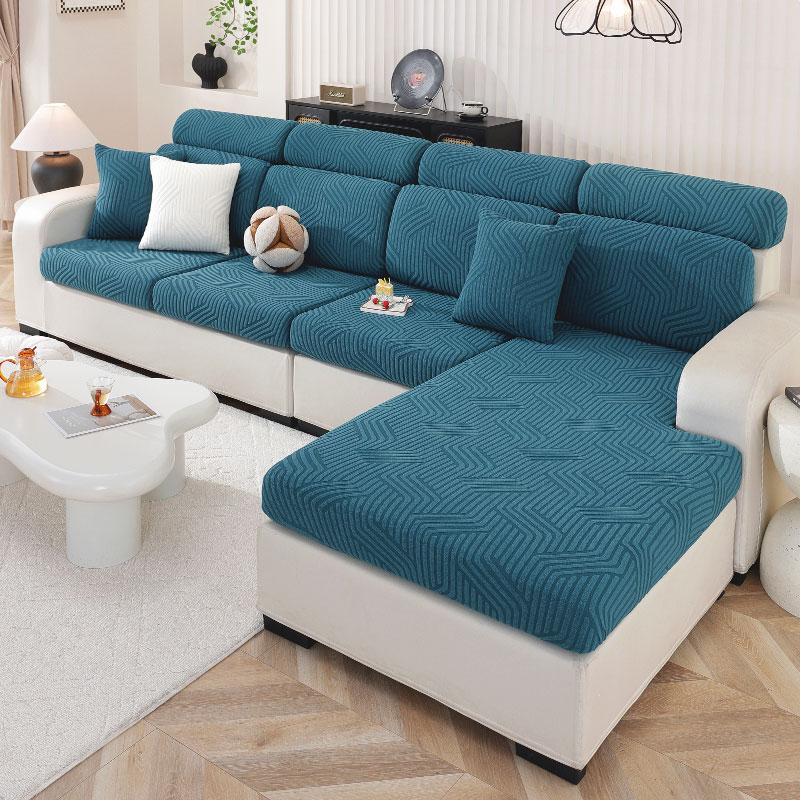 

Lanmolife 1 шт. Плотный жаккардовый чехол на подушку сиденья дивана Суперэластичные чехлы для дивана Спандекс Нескользящие защитные чехлы для мебели 1PC 3seater