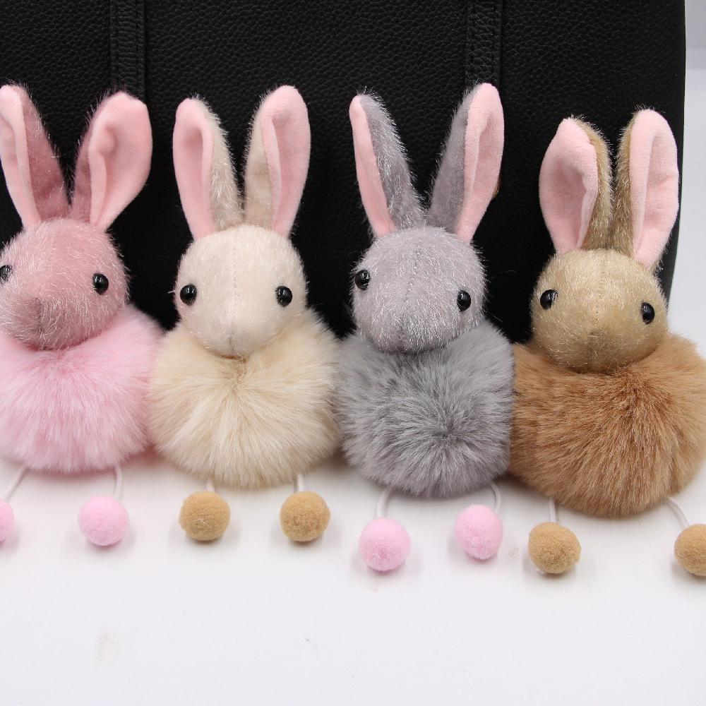 Hot Selling Extra Large Fox Tail Keychain Pendant - Ladies' Car Key Chain and Bag Charm