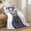 Anime Girl Striped Top Blanket bedroom Blanket for Livingroom Couch lunch break Soft throw for Friend's festival Gift