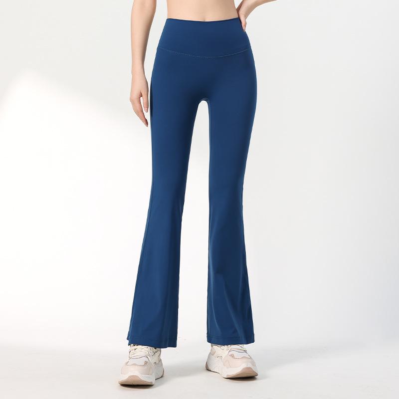 Lulu Nude Feeling High Waist Flared Yoga Pants - Wide Leg, Hip Lifting, Slimming, No Embarrassing Lines.