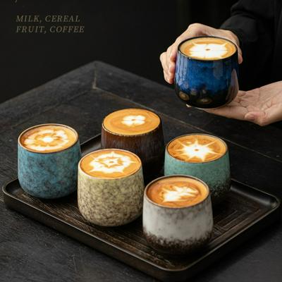 Japanese Style Ceramic Coffee Mugs Creative Vintage Kiln Glaze Tea Cup Household Office Single Cup Drinkware Milk Mug Water Cup