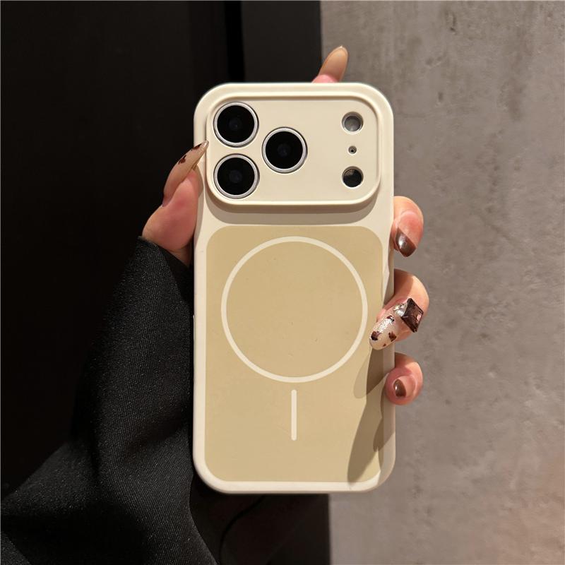 Liquid Silicone Magnetic For  Phone Case For For Iphone 17 Pro Max Wireless Charge Cover For For Iphone 15 16 Pro Max Accessories