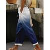 New Women's Regular Drawstring Pocket Casual Pants Multi-color Digital Printed Women's Trousers