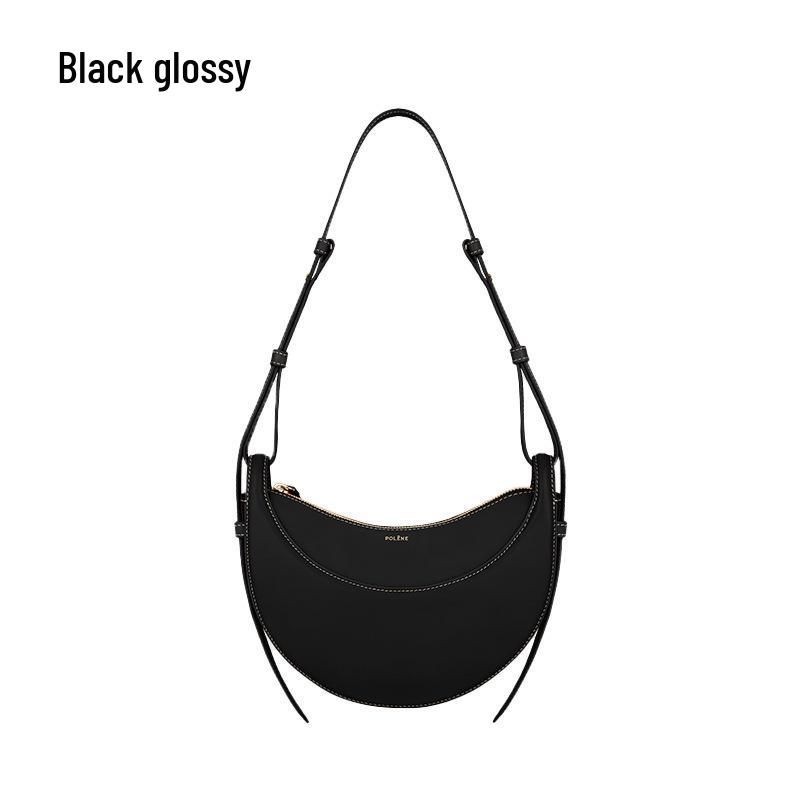 Bolsa de sillín: Diseño Urbano Francés, Cuero Genuino, Bolso de Hombro Único/Bandolera para Mujer