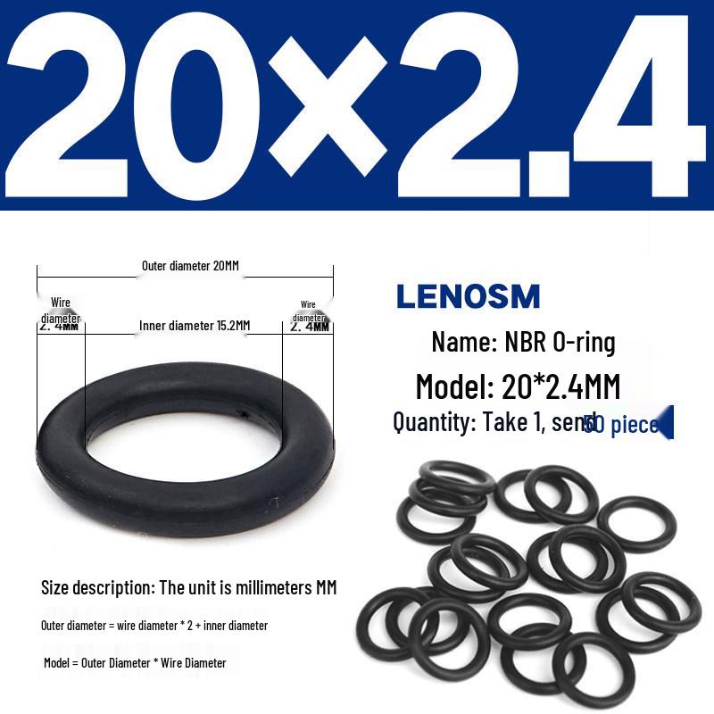 High-Pressure NBR Nitrile Rubber O-Ring Seal - Wear & Oil Resistant