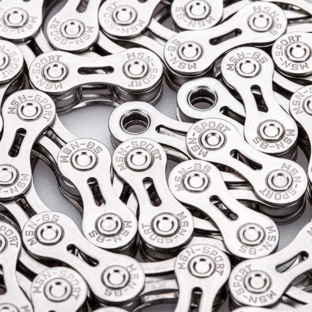 MOHEGIA Bicycle Chain 6/7/8 Speed: Lightweight Hollow Openwork 1/2 x