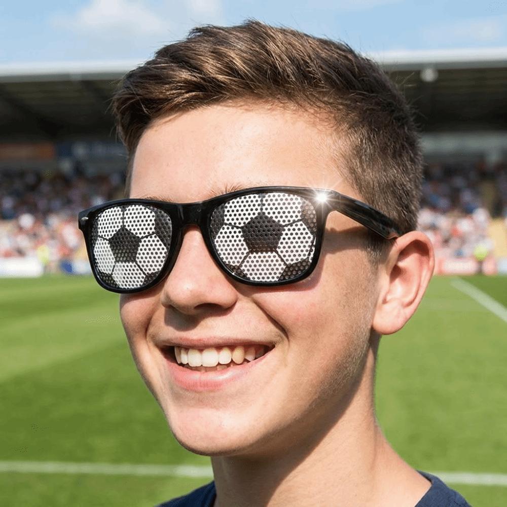 Lightweight Soccer Sunglasses Plastic Football Sunglasses Decorative Glasses Frame Costume Party