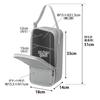 Yamazaki Steam Iron Storage Light W18 x D14 x H33cm Tower Handheld Storage Hanging 10137 Case, Gray, (excluding handles), Semi-Hard Case, Storage,