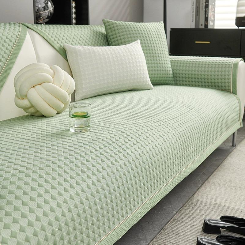 Cool Doudou Ice Silk Sofa Cushion Summer Mat Mat Summer Non-Slip Cushion  New Sofa Cover Cover