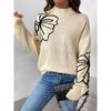 Ladies' New Versatile Work Four Seasons Leisure Daily Sexy Beautiful Loose Top Long Sleeve T-Shirt