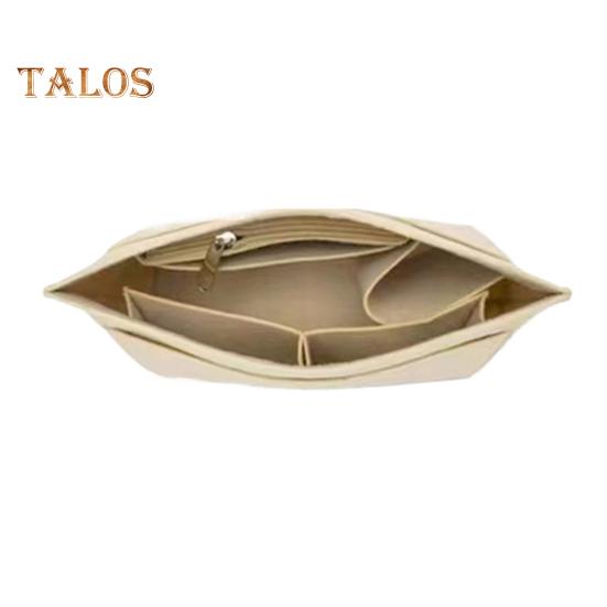 

Вставная подкладка из фетра для сумки Champ Tote, многокарманный дизайн с карманами на молнии для чашек, косметичка, разделитель для сумки, вставка для сумки на ремне M бежевый