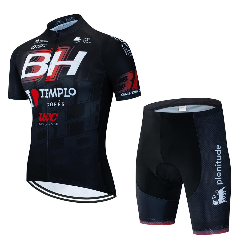 Summer Short-Sleeved Cycling Suit Breathable Men'S And Women'S Cycling Shirts Cycling Tops And Pants Kuqi
