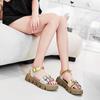 Fashion Round Nose Open From The Back Fuchsia Woman Shoes Retro Sandals House Slippers Sneakers Sport Stylish Funny Authentic