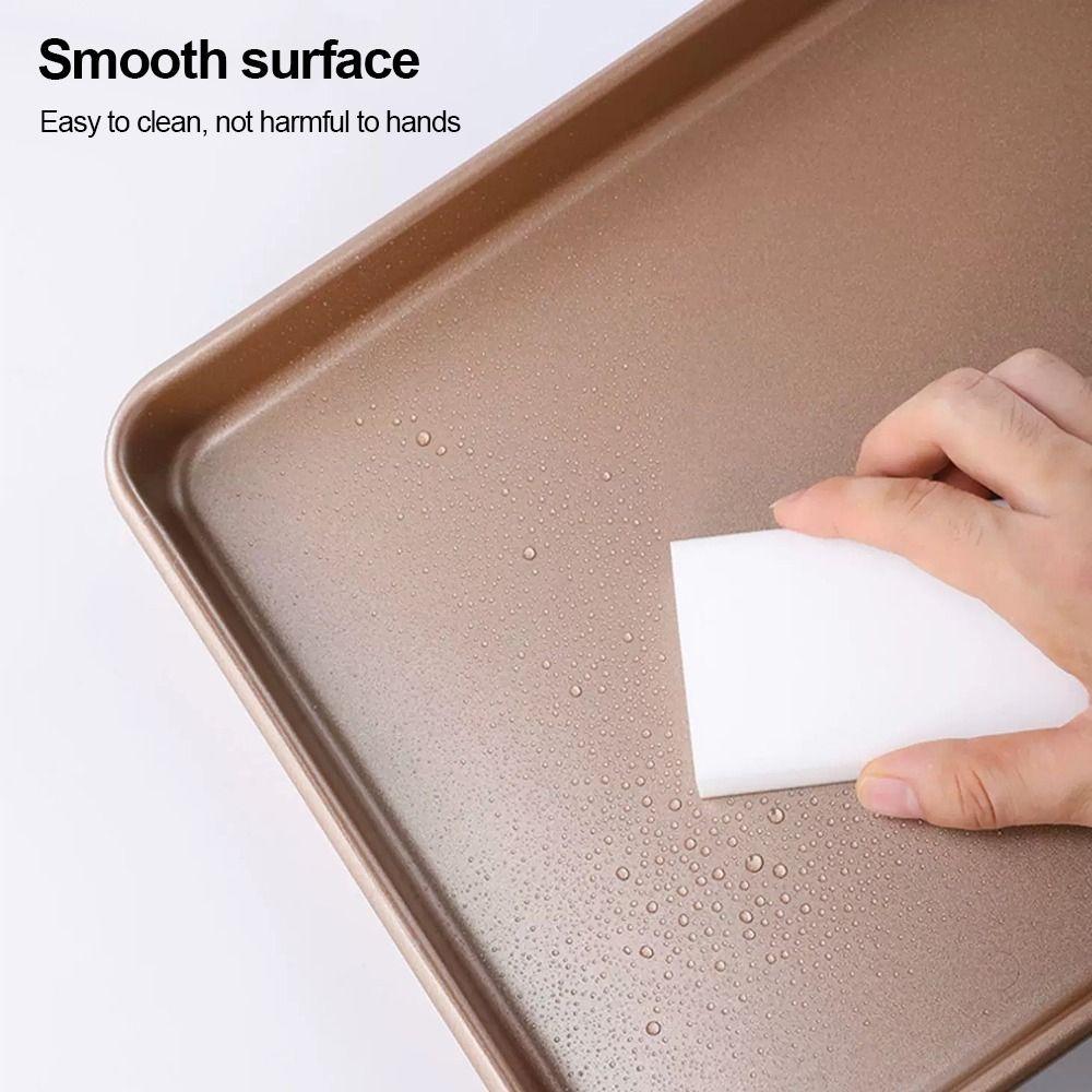 Rectangle Cake Baking Tray 9/11/13inch Bread Tray Gold Bake Mold